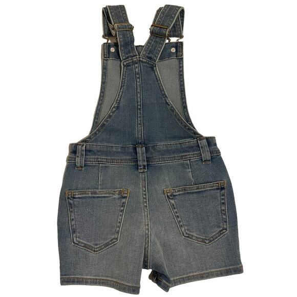 NWT Crewcuts Girls Denim Shortalls Size 4 - Picture 3 of 7